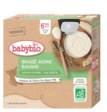 4x BABYBIO Kaša nemliečna ovsená s banánom 85 g