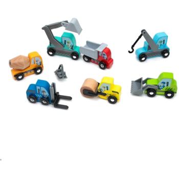 UMU Toys Construction vehicles aktivity hračka z dreva 3y+