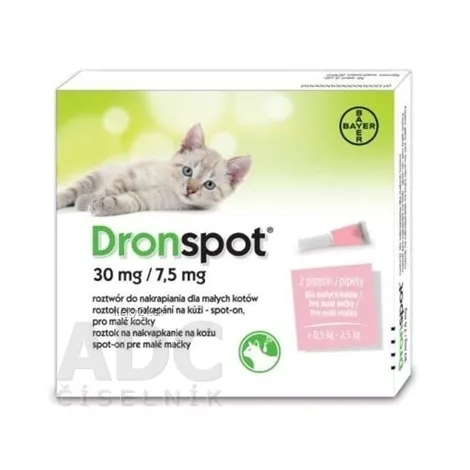 Dronspot 30 mg/7,5 mg spot-on (2 pipety)