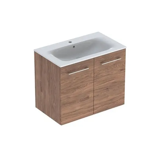 Geberit Selnova kúpeľňová skrinka s umývadlom 80x50,2x65,2 cm v prevedení orech hickory 501.258.00.1