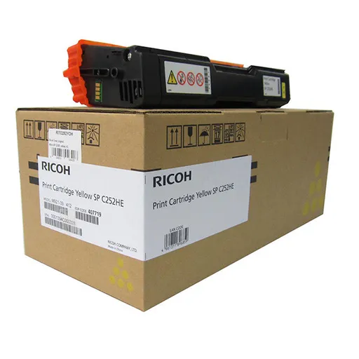 RICOH 407719 - originálny toner, žltý, 6000 strán