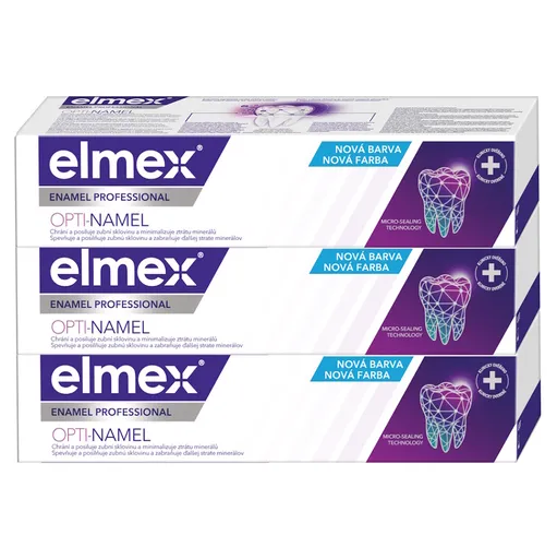 ELMEX Opti-Namel Professional  zubná pasta 3 x 75 ml