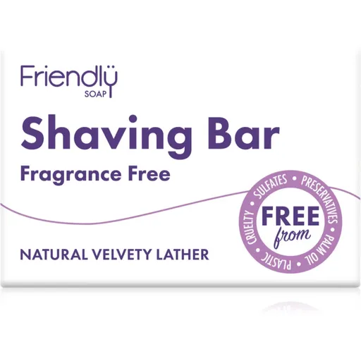 Friendly Soap Shaving Bar Fragrance Free prírodné mydlo na holenie bez parfumácie 95 g