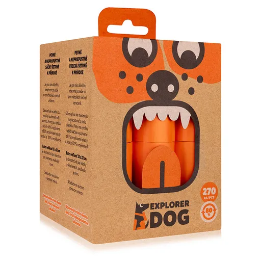 EXPLORER DOG Vrecká recyklované na psie exkrementy 270 ks