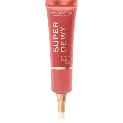 Makeup Revolution Superdewy tekutá lícenka odtieň Flushing For You 15 ml