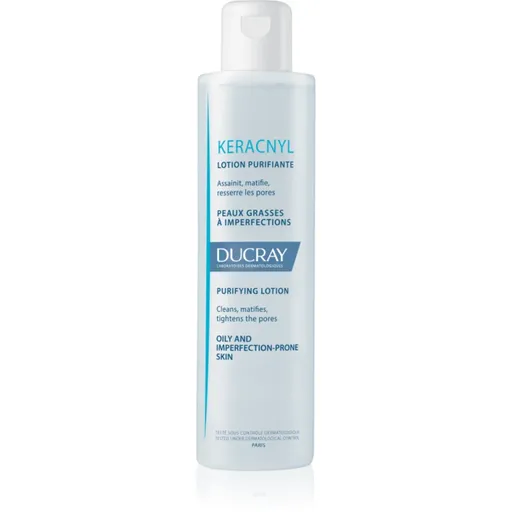 Ducray Keracnyl čistiaca voda pre mastnú a problematickú pleť 200 ml