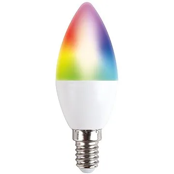 Solight LED SMART WIFI žiarovka, sviečka, 5 W, E14, RGB, 400 lm (WZ431)