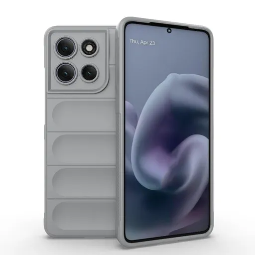 STEPS Ochranný kryt pre Motorola Moto G86 Power 5G svetlošedý