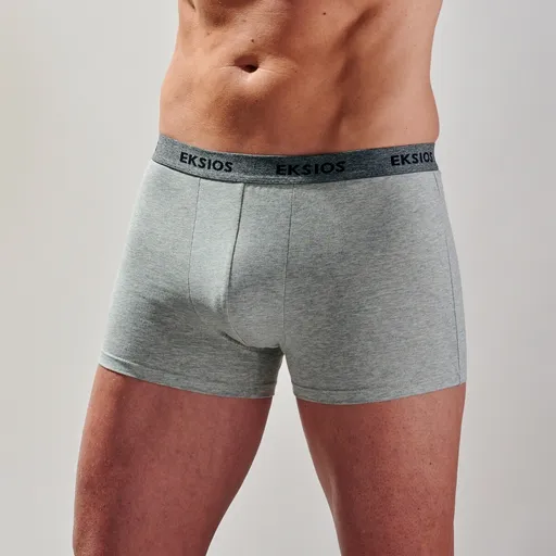 Súprava 3 klasických jednofarebných boxeriek s pružným pásom