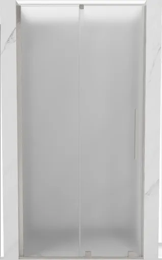 MEXEN/S - Velár posuvné sprchové dvere 110, dekor, nikel kartáčovaný 871-110-000-31-97