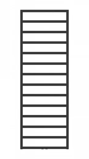 HOPA - Kúpeľňový radiátor PERTH čierna farba - Farba radiátora - Čierna, Rozmer radiátora - 500 × 1720 mm, výkon 640 W, Typ pripojenia - Stredové 50 mm RADPER501731SP