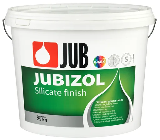 JUBIZOL Silicate finish S - silikátová dekoratívna hladená omietka 25 kg zr. 1,5mm - biely