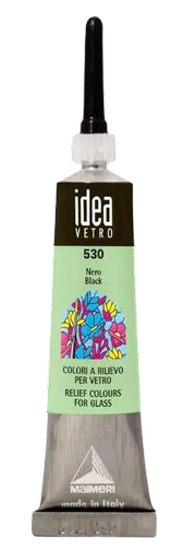 MAIMERI VETRO RILIEVO - Kontúra na sklo (530 - black, 20 ml)