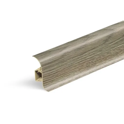 Lišta soklová Naturel dub Victoria , PVC dĺžka 250 cm, výška hrany 56 mm, NATNGF067