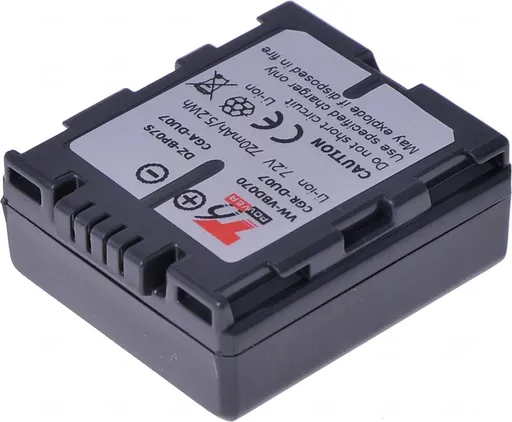 Batéria T6 power Panasonic VW-VBD070, CGA-DU07, CGR-DU07, Hitachi DZ-BP07S, 720mAh, 5,2Wh