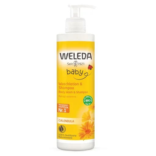 WELEDA Nechtíkový umývací krém a šampón 400 ml
