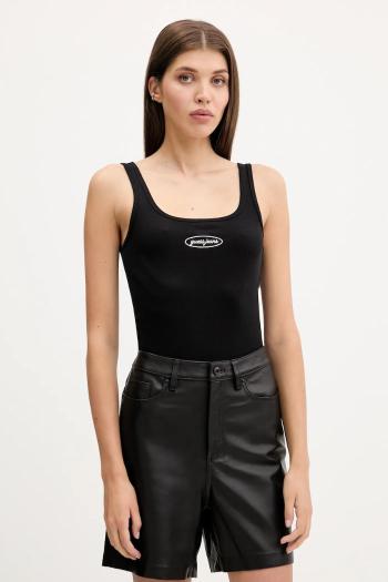 Top Guess Jeans čierna farba, W5YP35 KA0H1