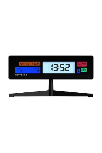 Budík Newgate Supergenius LCD 21,8 cm čierna farba
