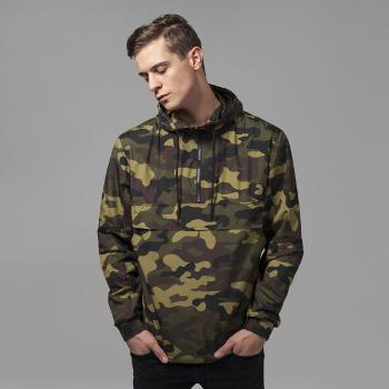 Urban Classics Camo Pull Over Windbreaker woodcamo - S