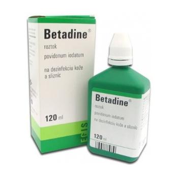 Betadine dezinfekčný roztok 100 mg/ml sol.der.1 x 120 ml