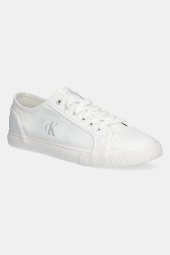 Tenisky Calvin Klein Jeans ESS VULC LOW MG CANVAS biela farba, YM0YM01209