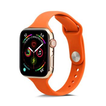 THIN Silikónový remienok Apple Watch Ultra 1 / 2 (49mm) / 9 / 8 / 7 (45mm) / 6 / SE / 5 / 4 (44mm) / 3 / 2 / 1 (42mm) ORANGE