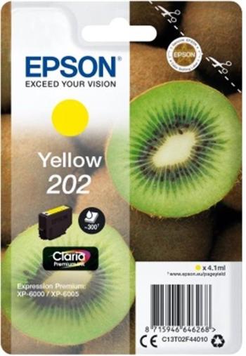 Tintapatron Epson 202 Claria Premium sárga