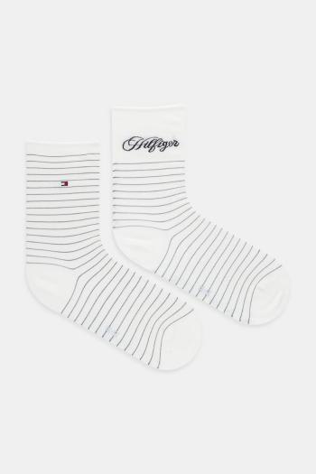 Ponožky Tommy Hilfiger 2-pak biela farba, 701236455