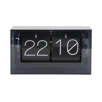 Karlsson 5976BK Dizajnové nástenné/pracovné hodinyčierne, 21 cm