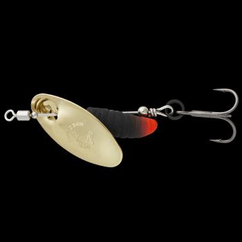 Savage gear třpytka grub spinners gold black - #2 5,8 g