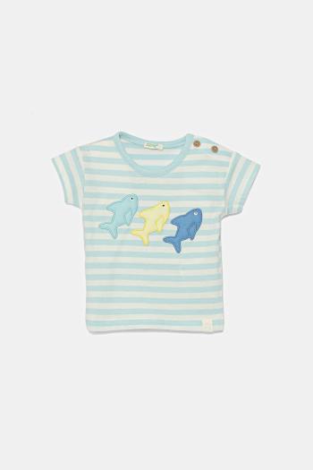 Detské bavlnené tričko United Colors of Benetton vzorované, 34LPA106B