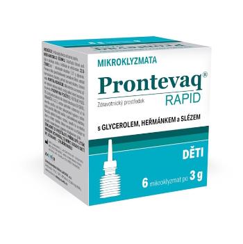 PRONTEVAQ Rapid mikroklyzma pre deti 6 x 3 g