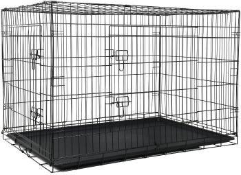 Funfit összecsukható XXXL Szobakennel 122x74,5x80,5cm - fekete