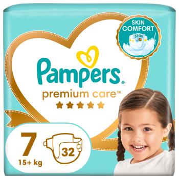 PAMPERS Premium Care veľkosť 7, 15kg+ 32 ks