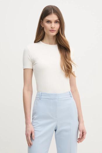 Tričko Calvin Klein dámske, béžová farba, K20K208247