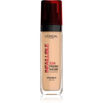 L’Oréal Paris Infaillible 32H Fresh Wear dlhotrvajúci tekutý make-up odtieň 220 Sable Sand 30 ml