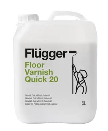 FLOOR VARNISH QUICK 20 - Lak na drevené podlahy polomatný 5 L