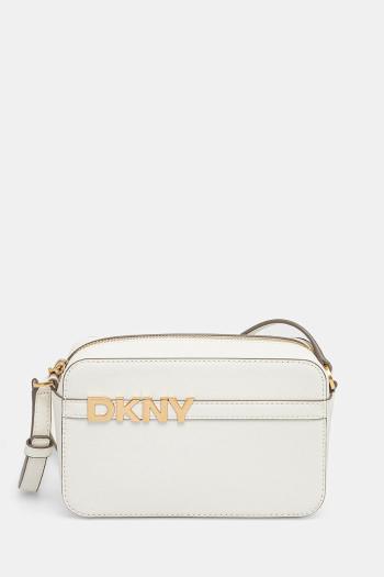 Kožená kabelka Dkny béžová farba, R51E1J31