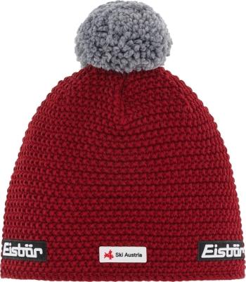 Eisbär Jamie Pompon SKA Beanie Burgundy/Grey UNI Čiapka