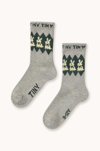Detské vlnené ponožky Tinycottons RABBITS WOOL MEDIUM SOCKS šedá farba, AW25-537