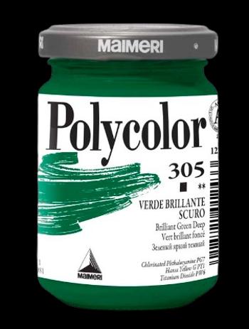 MAIMERI POLYCOLOR - Jemné vinylové farby 305 - brilliant green deep, 140 ml