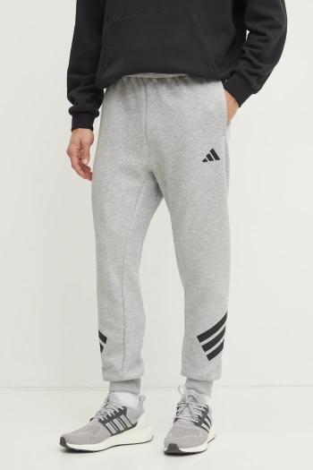 Tepláky adidas Future Icons šedá farba, s potlačou, JD4867