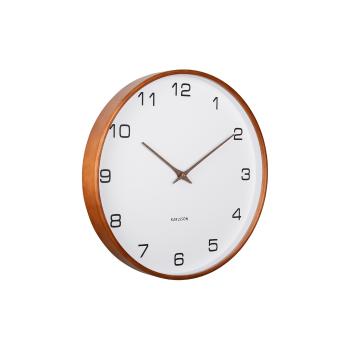 Dizajnové nástenné hodiny Karlsson 5993WH biele,priemer 40 cm