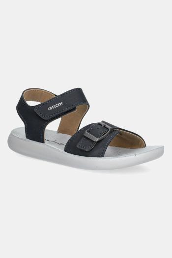 Detské nubukové sandále Geox LIGHTFLOPPY tmavomodrá farba, J45GQD.00032