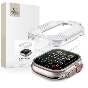 TECH-PROTECT SUPREME SET 2-PACK Tvrdené sklo pre hodinky Apple Watch Ultra 1 / 2 49 mm