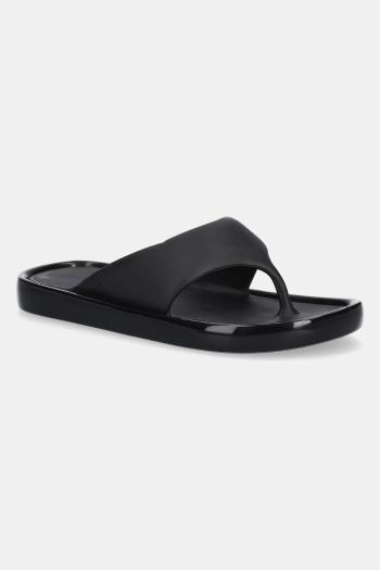 Šľapky Melissa MELISSA FLOAT AD dámske, čierna farba, na plochom podpätku, M 33915 AO718
