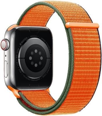 Szíj Eternico Airy Apple Watch 42mm / 44mm / 45mm - Coral Orange and Brown edge