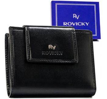 Kožená peňaženka na patentku s RFID systémom - Rovicky