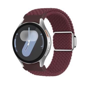 BRAIDED Nylonový remienok pre Samsung Galaxy Watch 7 (40 / 44 mm) WINE RED