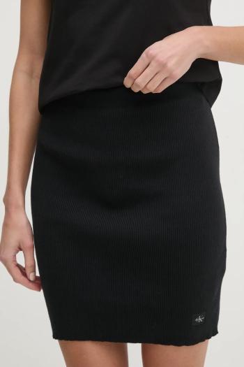 Sukňa Calvin Klein Jeans čierna farba, mini, puzdrová, J20J224865